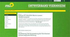 Desktop Screenshot of gruene-viernheim.de